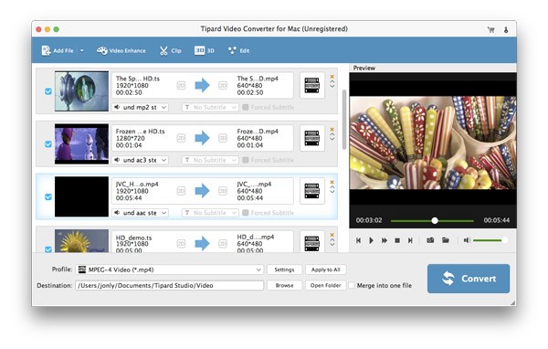Tipard Video Converter for Mac 