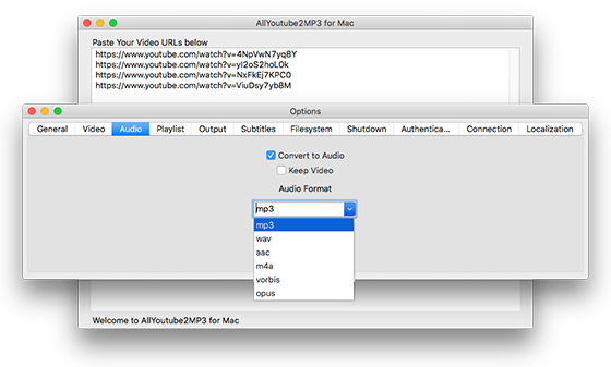 Choose Output Settings