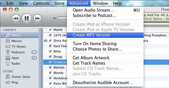 how do i convert itunes downloads to mp3