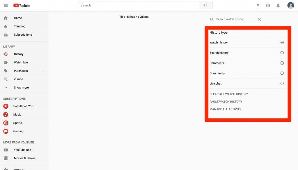 5. Delete or Pause Viewing and Search Histories